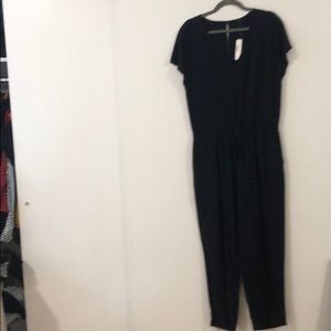 Navy blue cotton J. Crew jumpsuit